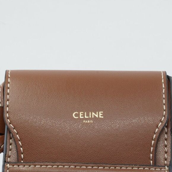 NEW CELINE TRIOMPHE BROWN POUCH CROSSBODY - Picture 7 of 12
